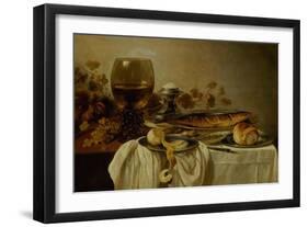 Breakfast with Fish and Tankard-Pieter Claesz-Framed Giclee Print