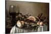 Breakfast with Ham, 1647-Pieter Claesz-Stretched Canvas