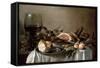 Breakfast with Ham, 1647-Pieter Claesz-Framed Stretched Canvas