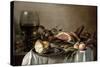 Breakfast with Ham, 1647-Pieter Claesz-Stretched Canvas