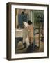 Breakfast with the Morning Newspaper, 1898-Laurits Andersen Ring-Framed Giclee Print