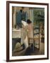 Breakfast with the Morning Newspaper, 1898-Laurits Andersen Ring-Framed Giclee Print