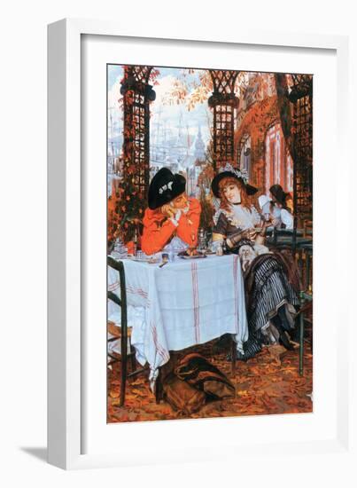 Breakfast-James Tissot-Framed Art Print