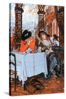 Breakfast-James Tissot-Stretched Canvas