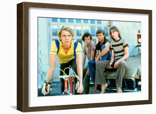 Breaking Away, Dennis Christopher, Daniel Stern, Dennis Quaid, Jackie Earle Haley, 1979-null-Framed Premium Photographic Print