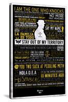 Breaking Bad - Typographic-null-Stretched Canvas