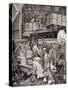 Breaking Bulk on Board a Tea Ship in the London Docks-William Bazett Murray-Stretched Canvas