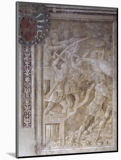 Breaking Down Walls of Sarmizegetusa, Scene from Cycle on Trajan's Column, 1511-1513-Baldassare Peruzzi-Mounted Giclee Print