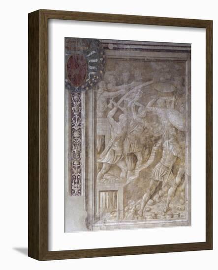 Breaking Down Walls of Sarmizegetusa, Scene from Cycle on Trajan's Column, 1511-1513-Baldassare Peruzzi-Framed Giclee Print