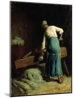 Breaking Flax, C.1850-51-Jean-François Millet-Mounted Giclee Print