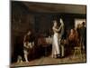 Breaking Home Ties, 1890 (Oil on Canvas)-Thomas Hovenden-Mounted Giclee Print