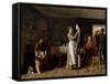 Breaking Home Ties, 1890 (Oil on Canvas)-Thomas Hovenden-Framed Stretched Canvas