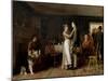 Breaking Home Ties, 1890 (Oil on Canvas)-Thomas Hovenden-Mounted Giclee Print