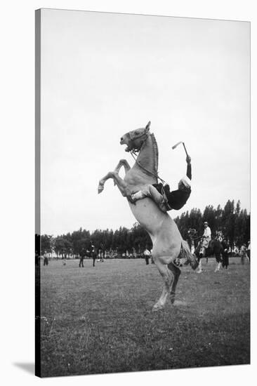 Breaking in a Pony-Mario de Biasi-Stretched Canvas