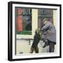 Breaking in - Locked Out, 1982-Peter Wilson-Framed Giclee Print