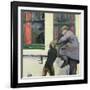 Breaking in - Locked Out, 1982-Peter Wilson-Framed Giclee Print