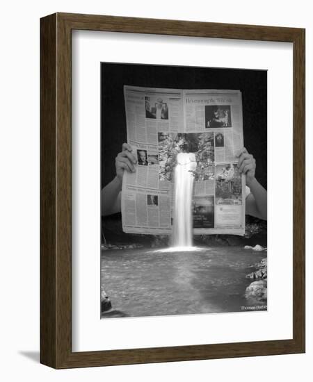 Breaking News-Thomas Barbey-Framed Giclee Print