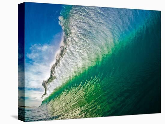 Breaking ocean wave, Baja California Sur, Mexico-Mark A Johnson-Stretched Canvas