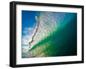 Breaking ocean wave, Baja California Sur, Mexico-Mark A Johnson-Framed Photographic Print