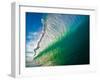 Breaking ocean wave, Baja California Sur, Mexico-Mark A Johnson-Framed Photographic Print