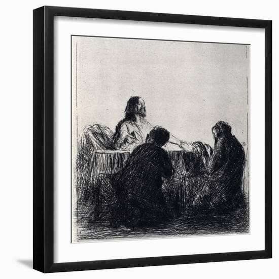 Breaking of the Bread, 1925-Jean Louis Forain-Framed Premium Giclee Print