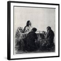Breaking of the Bread, 1925-Jean Louis Forain-Framed Giclee Print