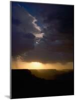Breaking Storm at Sunset over the Grand Canyon from Yaki Point on the South Rim-null-Mounted Photographic Print