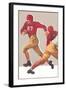 Breaking That Tackle-null-Framed Art Print