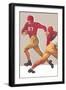 Breaking That Tackle-null-Framed Art Print