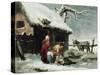 Breaking the Ice-George Morland-Stretched Canvas
