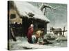 Breaking the Ice-George Morland-Stretched Canvas