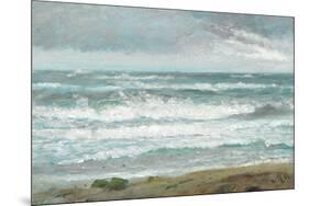 Breaking the waves off Skagen-Michael Ancher-Mounted Giclee Print