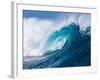 Breaking tubing wave at Teahupoo surf break, Tahiti, French Polynesia-Mark A Johnson-Framed Photographic Print