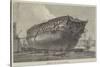 Breaking-Up HMS Queen at Rotherhithe-Frank Watkins-Stretched Canvas