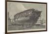 Breaking-Up HMS Queen at Rotherhithe-Frank Watkins-Framed Giclee Print