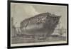 Breaking-Up HMS Queen at Rotherhithe-Frank Watkins-Framed Giclee Print