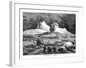 Breaking-Up of an Ice-Field, 1877-null-Framed Giclee Print