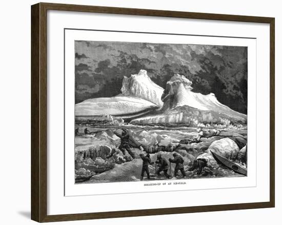 Breaking-Up of an Ice-Field, 1877-null-Framed Giclee Print