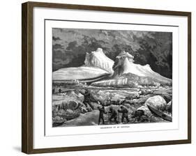Breaking-Up of an Ice-Field, 1877-null-Framed Giclee Print