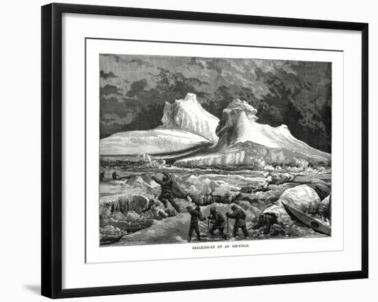 Breaking-Up of an Ice-Field, 1877-null-Framed Giclee Print