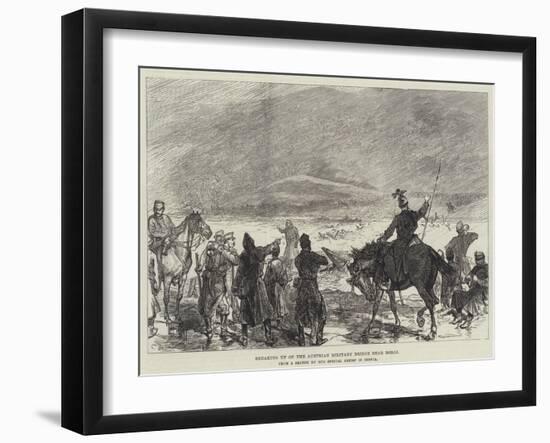 Breaking Up of the Austrian Military Bridge Near Doboj-Charles Robinson-Framed Giclee Print