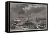 Breaking Up of the Ice at New York, a View from the East River-Harry Fenn-Framed Stretched Canvas