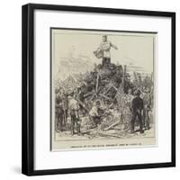 Breaking Up of the Royal Engineers' Camp on Dartmoor-null-Framed Giclee Print