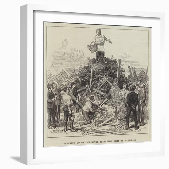 Breaking Up of the Royal Engineers' Camp on Dartmoor-null-Framed Giclee Print