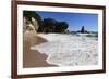 Breaking Wave at Cathedral Cove-Stuart-Framed Photographic Print