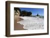 Breaking Wave at Cathedral Cove-Stuart-Framed Photographic Print