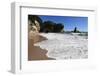 Breaking Wave at Cathedral Cove-Stuart-Framed Photographic Print