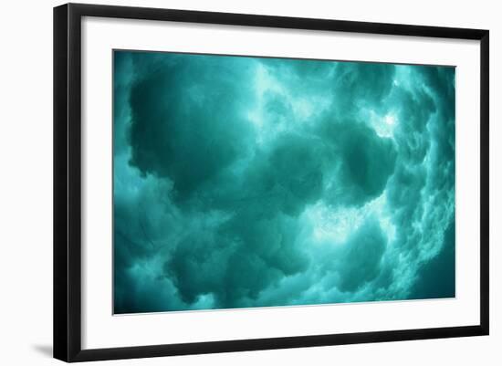 Breaking Wave Creating Turbulence in Water-Rick Doyle-Framed Photographic Print