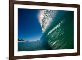 Breaking wave, Gold Coast, Queensland, Australia-Mark A Johnson-Framed Photographic Print