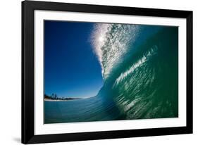 Breaking wave, Gold Coast, Queensland, Australia-Mark A Johnson-Framed Photographic Print